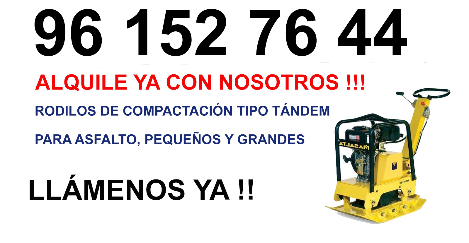 Mejores ofertas en alquiler Planchas Vibratorias Sollana