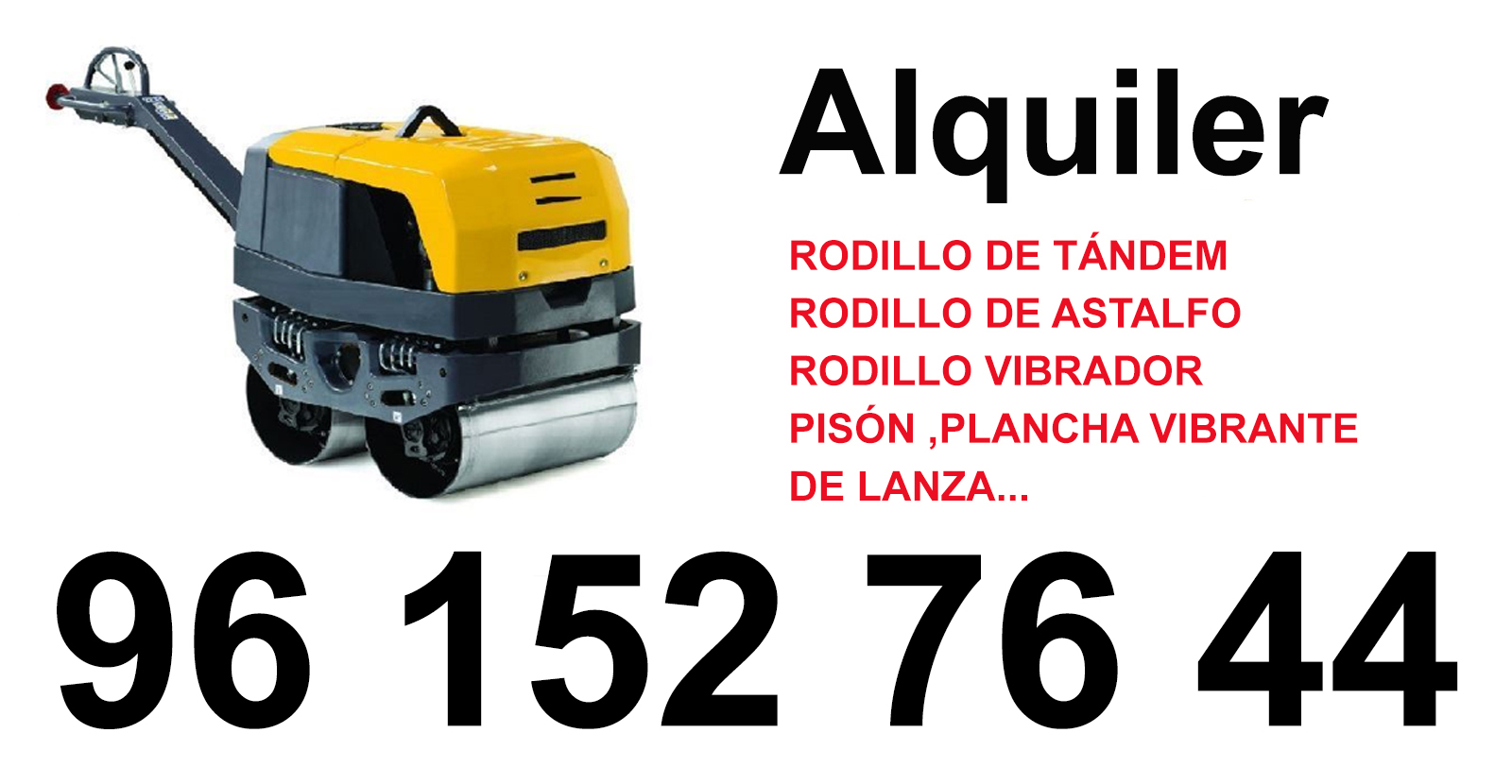 Alquiler Planchas Vibratorias Sollana